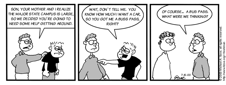 Comic for Saturday, July 15, 2000