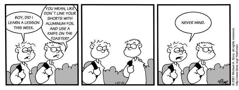 Comic for Saturday, January 27, 2001