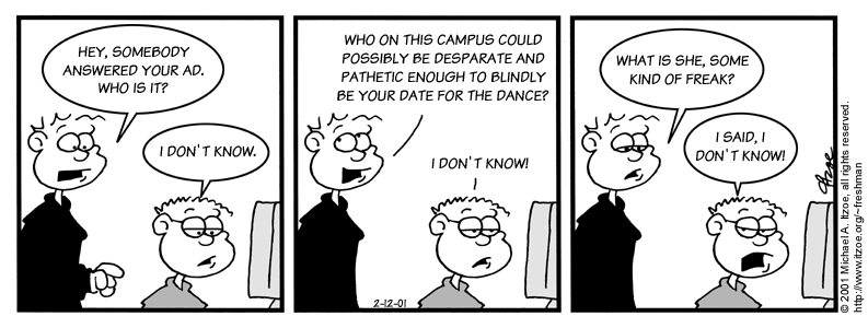 Comic for Monday, February 12, 2001