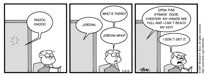 Comic for Wednesday, February 21, 2001