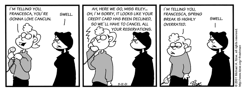 Comic for Monday, March 12, 2001