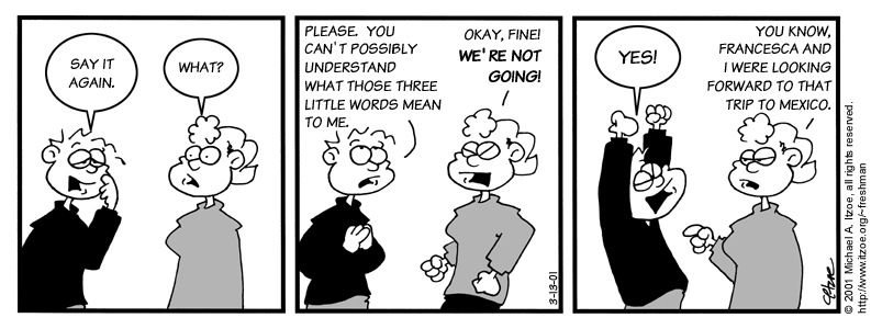 Comic for Tuesday, March 13, 2001